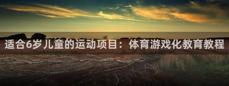 熊猫体育网址：适合6岁儿童的运动项目：体育游戏化教育教程