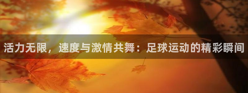 熊猫体育在线：活力无限，速度与激情共舞：足球运动的精彩瞬间
