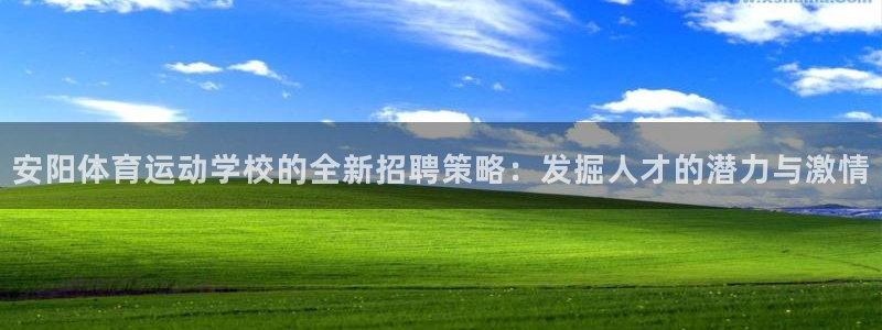 熊猫体育手机版下载：安阳体育运动学校的全新招聘策略：发掘人才的潜力与激情