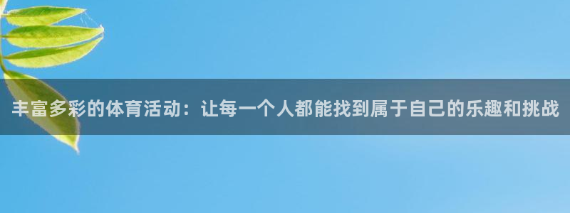 熊猫体育文化有限公司：丰富多彩的体育活动：让每一个人都能找到属于自己的乐趣和挑战