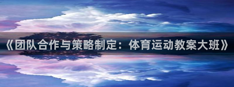 熊猫体育nba：《团队合作与策略制定：体育运动教案大班》