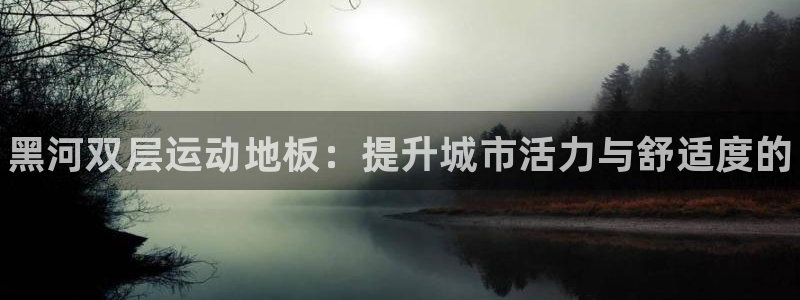 熊猫体育网址：黑河双层运动地板：提升城市活力与舒适度的